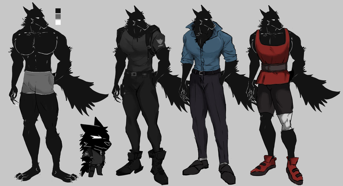 Fenrir Reference Sheet by @bearistas on Bluesky